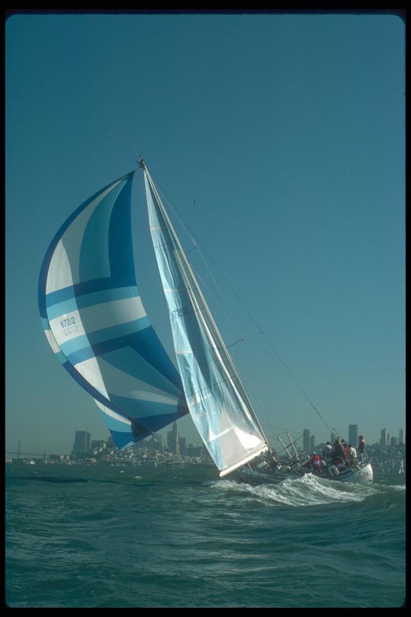 172075 The Swan 57 Flyer In San Francisco Bay, 1988 A4 Photo Print