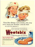 1722 Weetabix Breakfast Nurse 1950S advert A4 Photo Print
