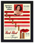 173 merle oberon red red tangee lipstick 2 Vintage Advert A4 Photo Print