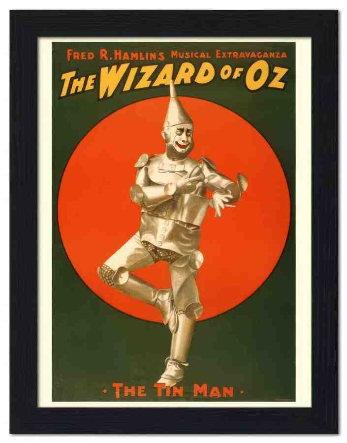 1740 wizard of oz tin man theatre poster 2 Vintage Advert A4 Photo Print