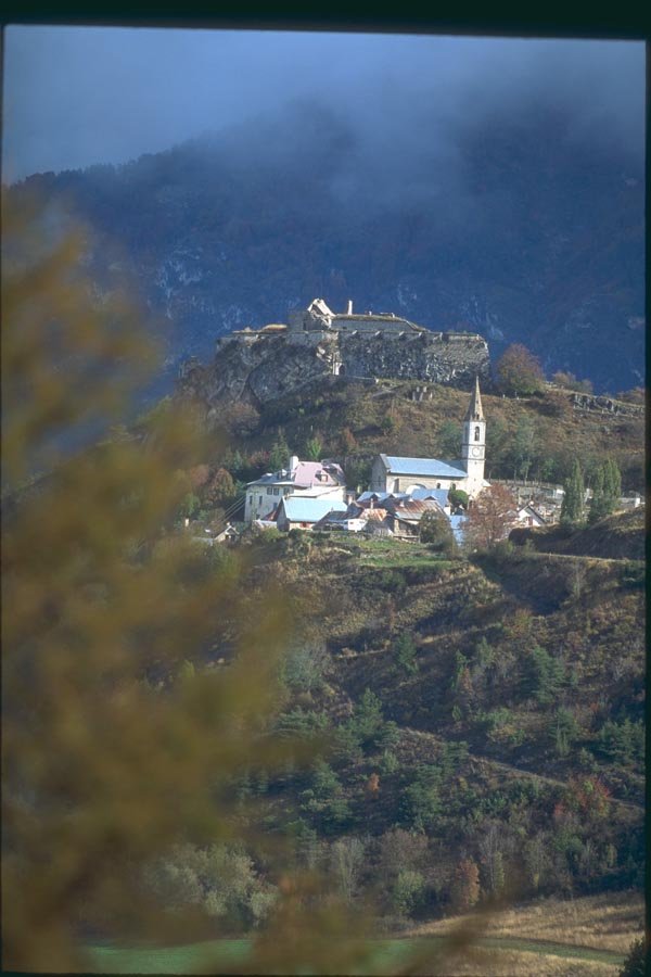 174010 Mountain Village Near Gap A4 Photo Print