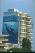 174030 Colored Building In The Town Of Nice A4 Photo Print