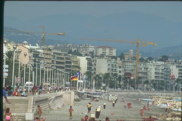 174034 English Walk In The Town Of Nice A4 Photo Print