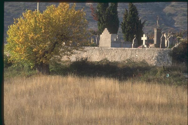 174047 Small Provencal Cemetary Near Blauvac A4 Photo Print