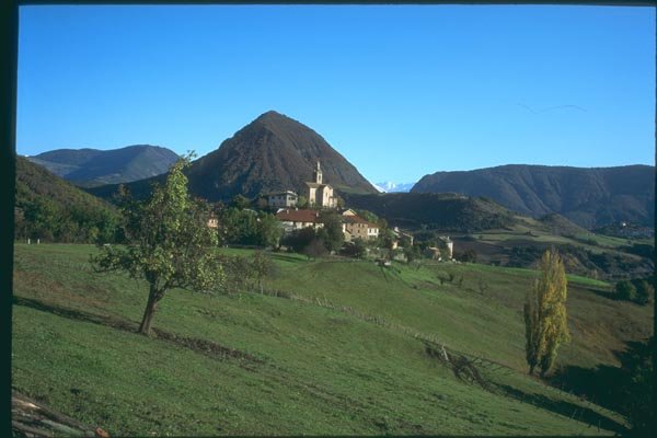 174074 Small Village Near Turriers A4 Photo Print