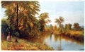 176 Early Autumn Salmon Branch Granby Ct Vintage A4 Photo Print