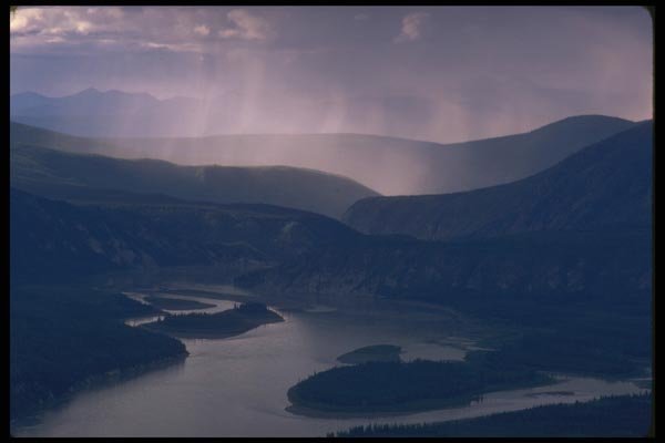176016 Storm On The Yukon River A4 Photo Print