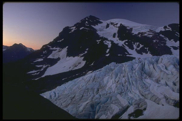 176079 Blue Glacier And Mt. Olympus. Washington A4 Photo Print