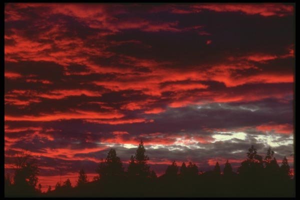176086 Sunset, Methow Valley, Washington A4 Photo Print