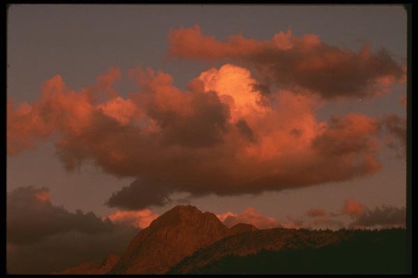 176092 Sunset, Sierras, California A4 Photo Print
