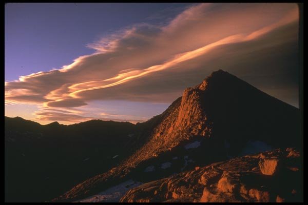 176093 Sunset, Sierras, California A4 Photo Print