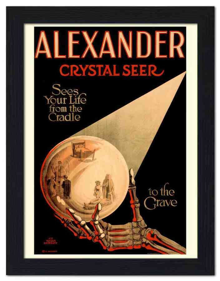 1768 alexander crystal seer magic poster 2 Vintage Advert A4 Photo Print
