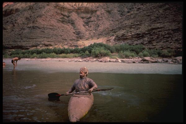 177003 Kayaker Near The Confluence Of The Little Colorado River A4 Photo Print