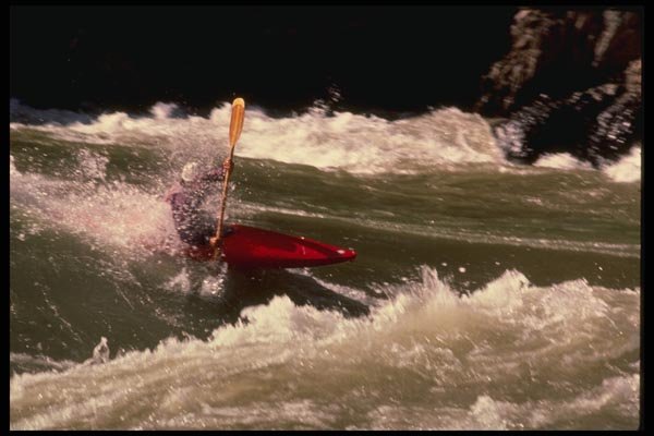 177007 Kayaker In White Water, Grand Canyon A4 Photo Print