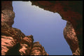 177036 Up At The Sky Between Canyon Walls A4 Photo Print