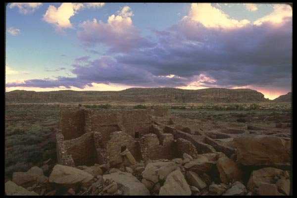 177054 Great House, Chaco Canyon A4 Photo Print