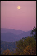 178000 Full Moon At Dusk A4 Photo Print