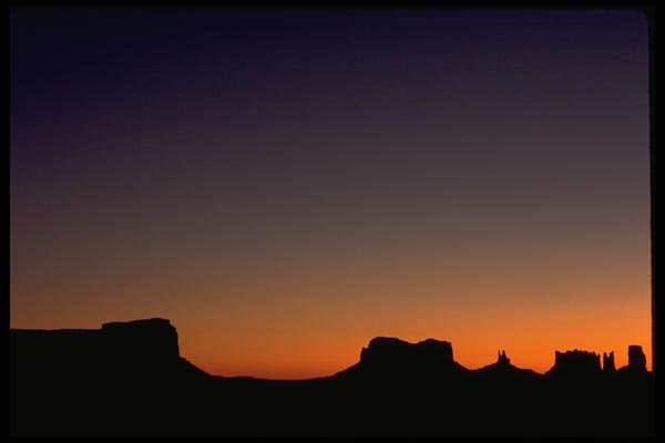 178007 Sunset At Monument Valley, Utah A4 Photo Print