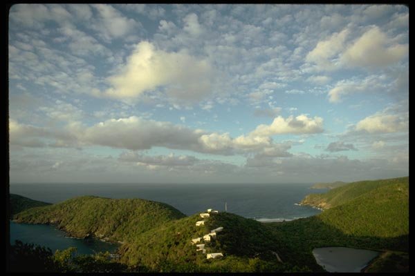 178021 Clouds Over Guana Island, Caribbean A4 Photo Print