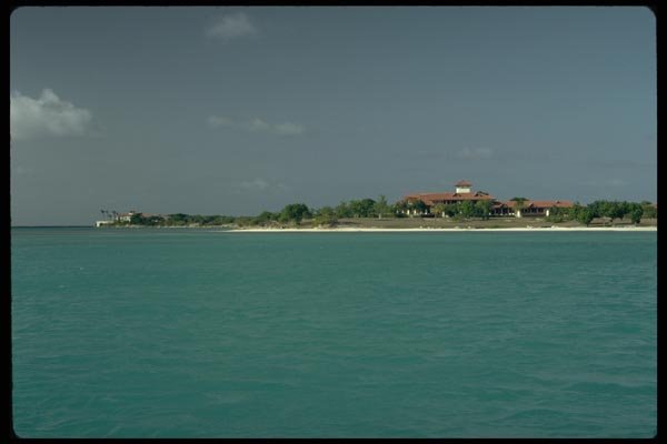 178043 Beach Front At Jumby Bay, Antigua A4 Photo Print