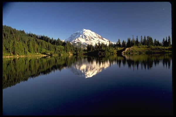 178070 Mt. Rainier, From Lake Eunice A4 Photo Print