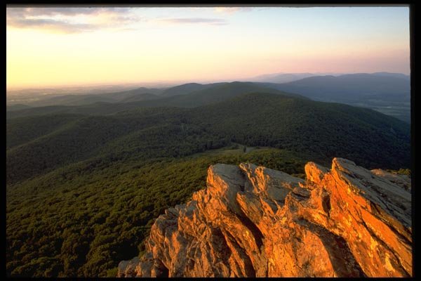 178072 Blue Ridge Hills A4 Photo Print