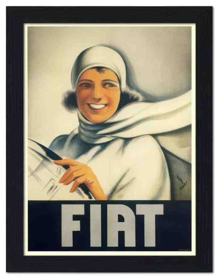 1789 fiat mario gros 1923 2 Vintage Advert A4 Photo Print