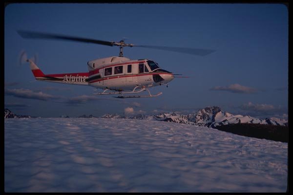 179021 Twin Huey (heli hiking, Bugaboos) A4 Photo Print