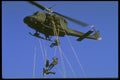 179046 Soldiers Repelling From Twin Huey A4 Photo Print