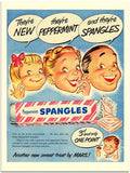 18 19 Spangles Peppermint Sweet 1950S advert A4 Photo Print