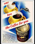 18 nescafe coffee 1950s print Advert A4 Photo Print