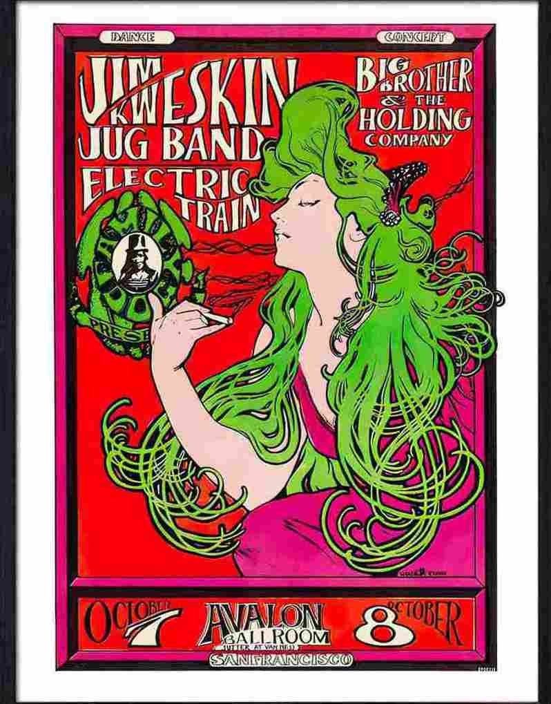 18 san fransisco psychedelic Advert A4 Photo Print