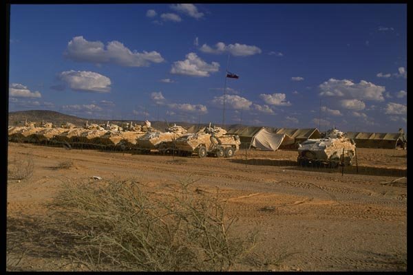 180007 UN Cougar Patrol Vehicles, Somalia A4 Photo Print