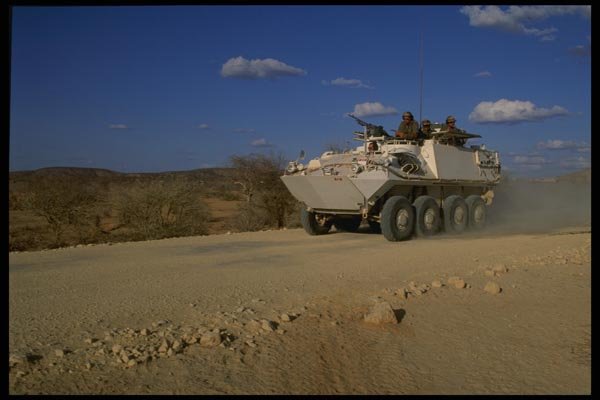 180008 UN Bison Patrol Vehicle, Somalia A4 Photo Print