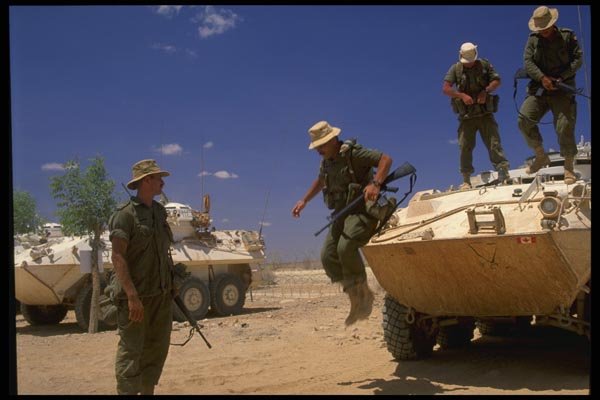 180029 Cougar Patrol Vehicles, Somalia A4 Photo Print