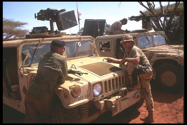 180031 Humvee, Somalia A4 Photo Print