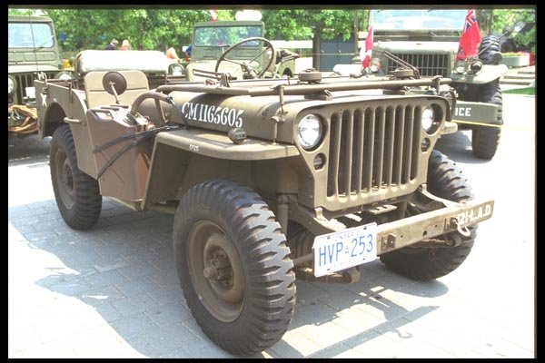 180062 WWII Vintage Jeep A4 Photo Print