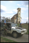 180098 UN Iltis Jeep, Croatia A4 Photo Print