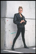 181034 Andrea Leather Jacket A4 Photo Print