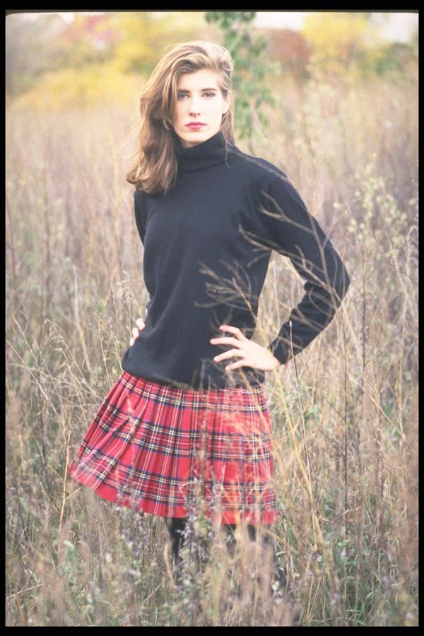 181064 Maca Plaid Skirt 2 A4 Photo Print