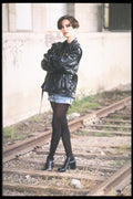 181069 Shelly Leather Jacket 3 A4 Photo Print