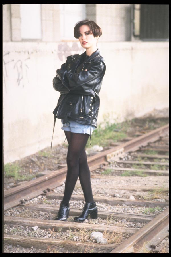 181069 Shelly Leather Jacket 3 A4 Photo Print