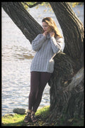 181091 Katy Leaning On Tree, Full Length A4 Photo Print