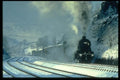 182008 Deep Snow Makes The Going Tough For The Crew Of No. 48327 A4 Photo Print