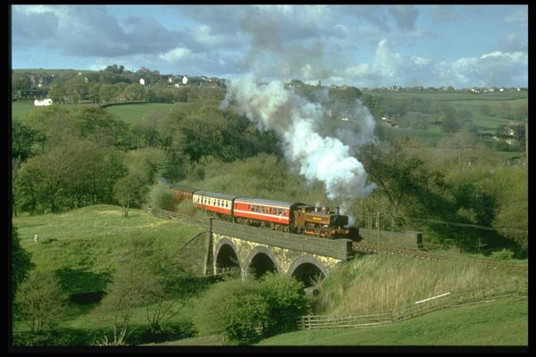 182012 Yorkshire Steam At Mytholmes Viaduct, KWVR A4 Photo Print