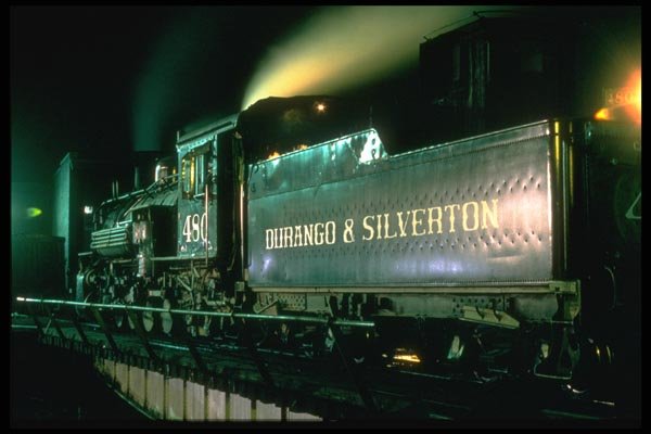 182022 Durango & Silverton No. 480 Poses On The Turntable A4 Photo Print