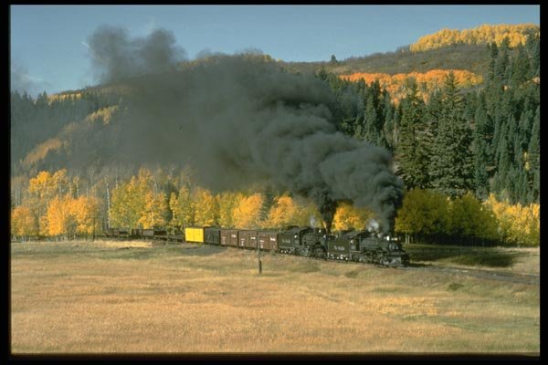 182029 C&TSRR Freight Nears Weed City A4 Photo Print