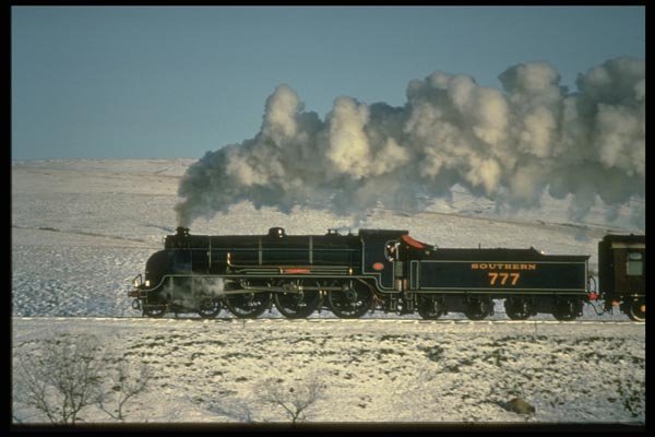 182031 Southern Railway No. 777 Crosses Blea Moor In Winter A4 Photo Print