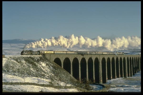 182053 Sir Lamiel Crosses Ribblehead Viaduct On The Settle And Carlisle A4 Photo Print