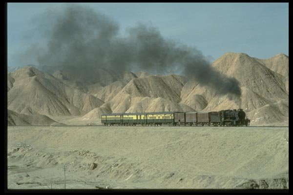182087 An HGS 2 8 0 Is Seen In Barren Landscape Near Bostan Junction A4 Photo Print